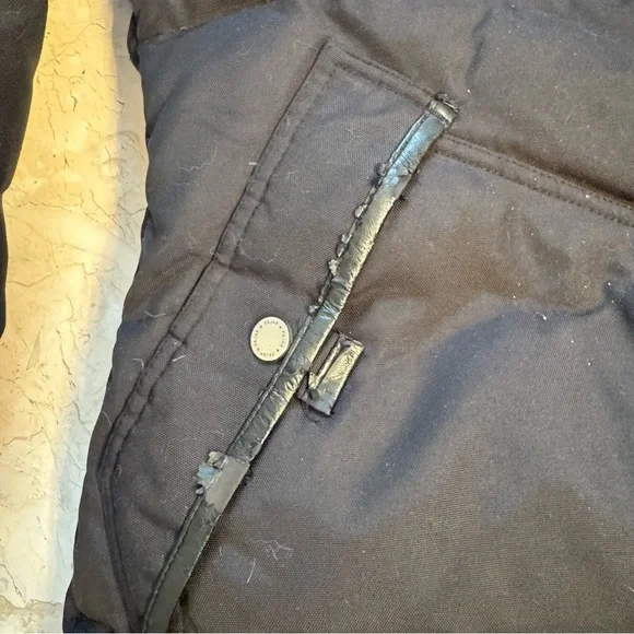 Pajar Canada goose black down fur hood women’s winter long parka jacket Sz S - Picture 5 of 10